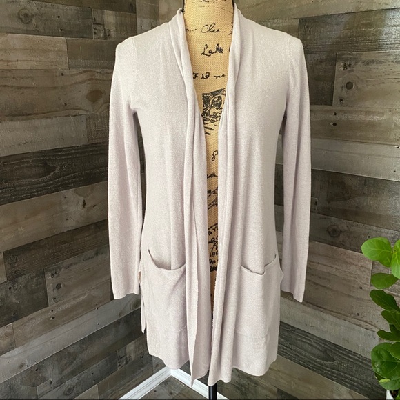 LOFT Sweaters - Loft linen long open cardigan